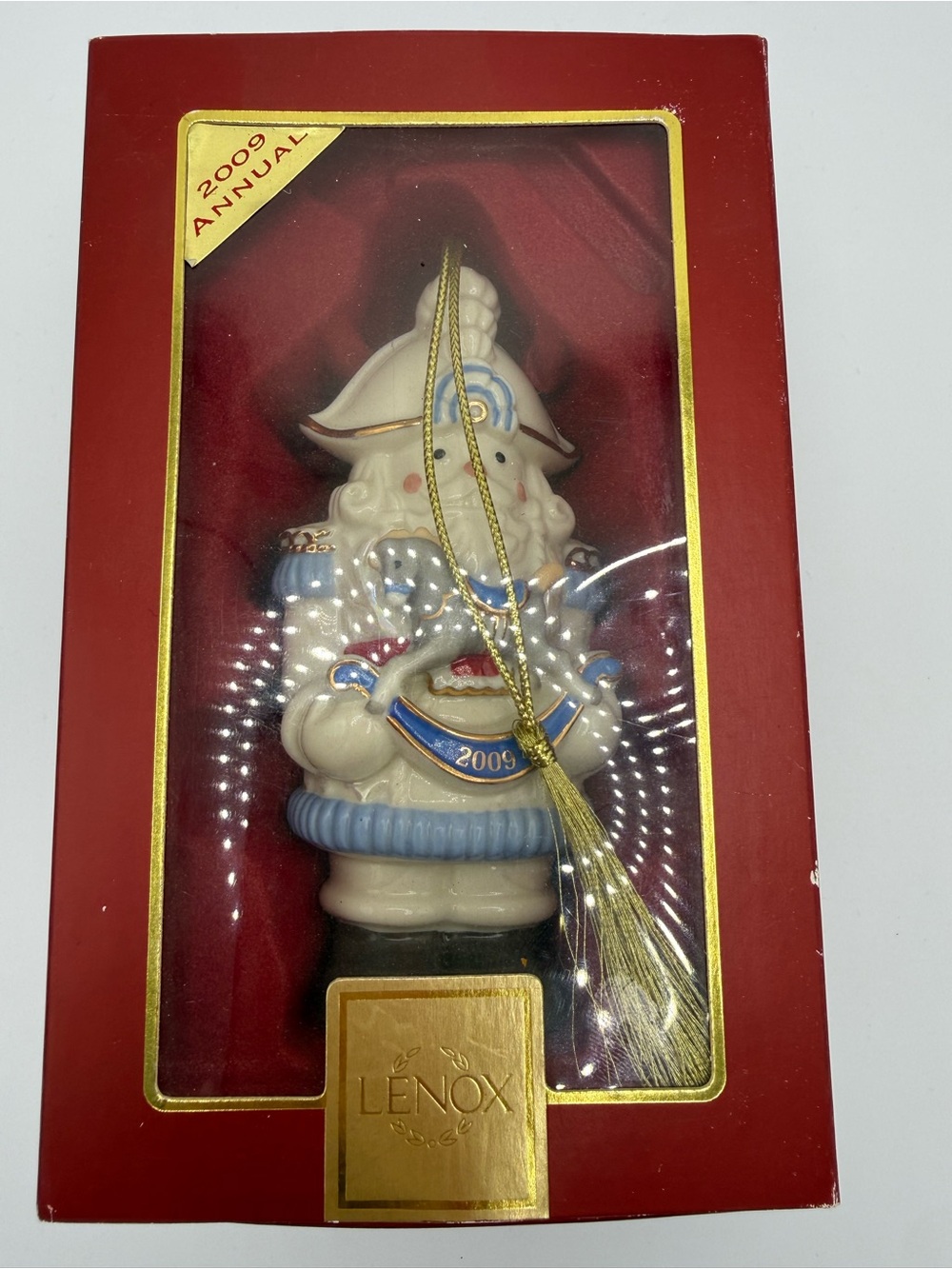 Lenox Blue and Cream 2009 Nutcracker Ornament